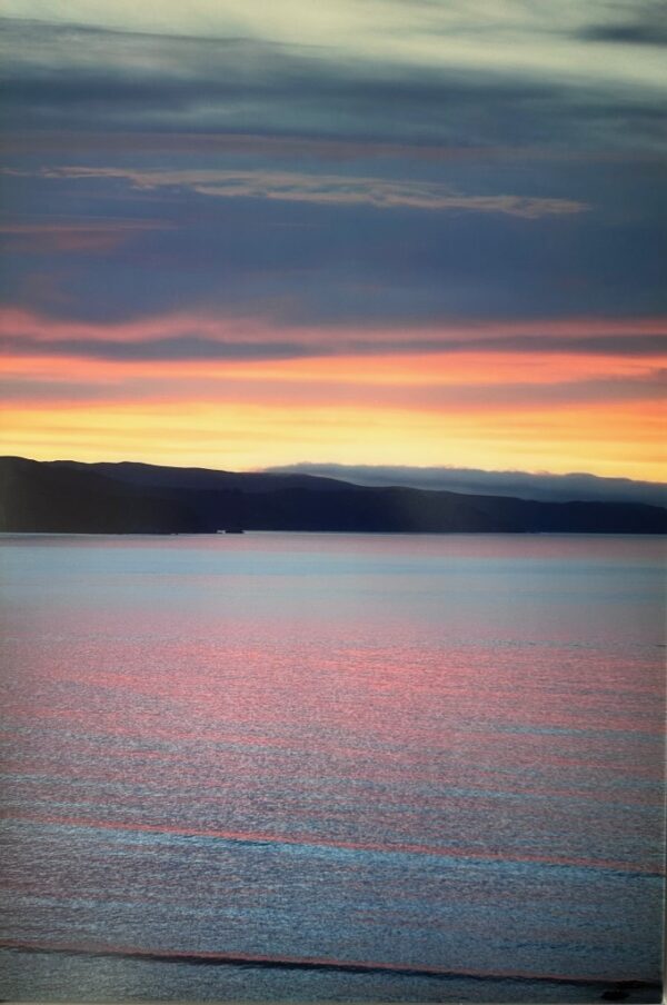 Tim Burns photograph of sunset over water