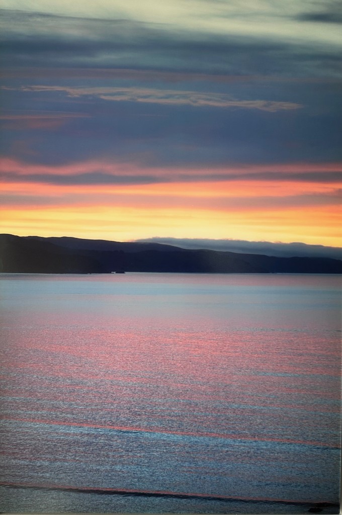 Tim Burns photograph of sunset over water