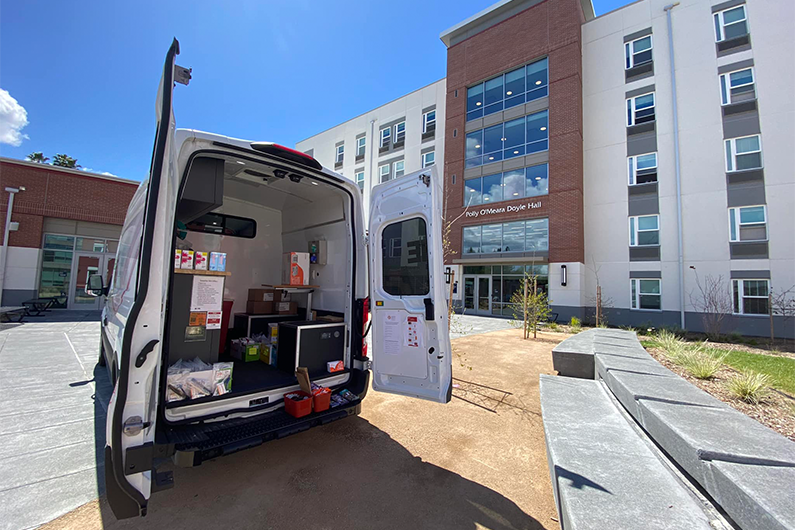 Mobile Van at SRJC Dorms