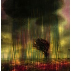 Don Van Amerongen's combination photo and image of my painting Smoke and Fire and hand painted in photoshop in reds and blacks