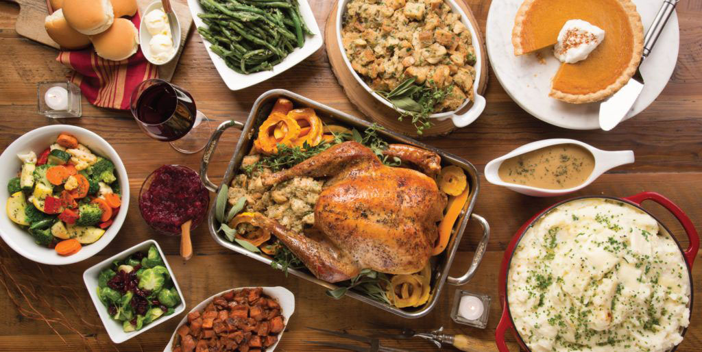 Oliver's Markets Holiday Dinner gift card featuring turkey, stuffing and veggies