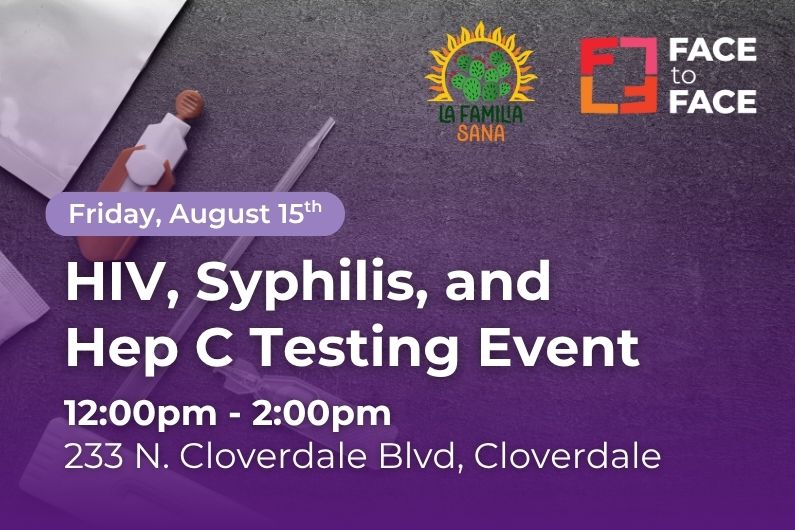 HIV, Hep C, Syphilis Testing Event at La Familia Sana